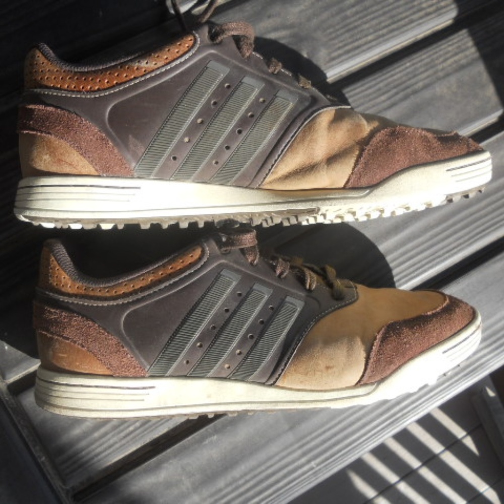 Adidas Brown Spikeless Golf Shoes 10.5